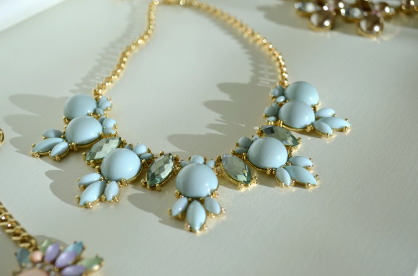 Pastel blue necklace 1